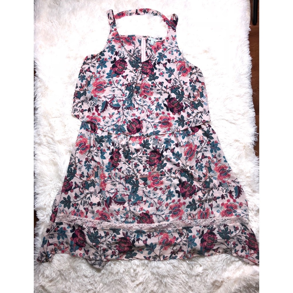 Boutique plus pink floral dress